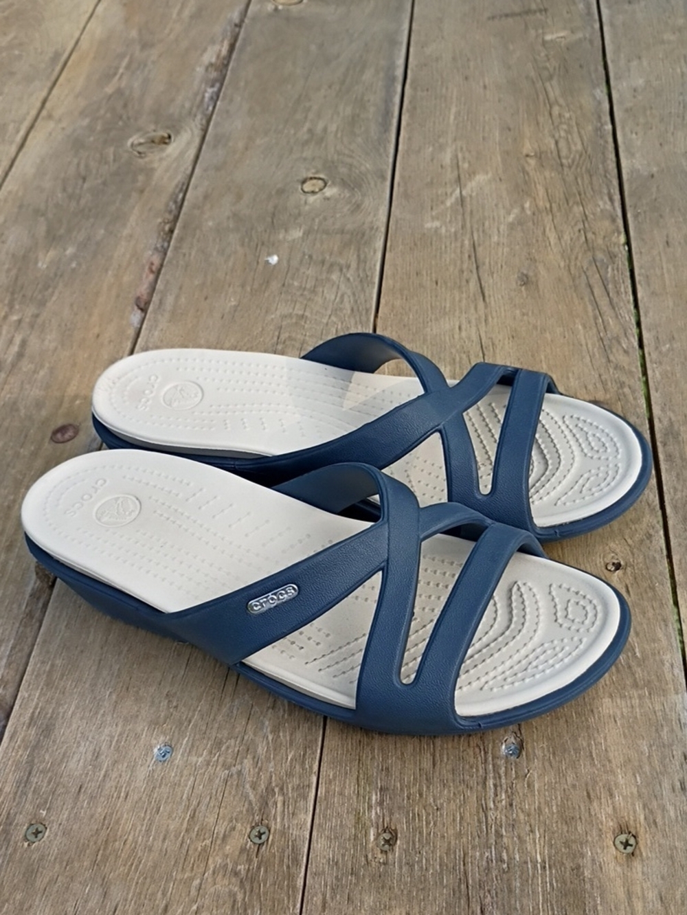 Crocs Women's Patricia Wedge Criss-cross Sandals Size 9